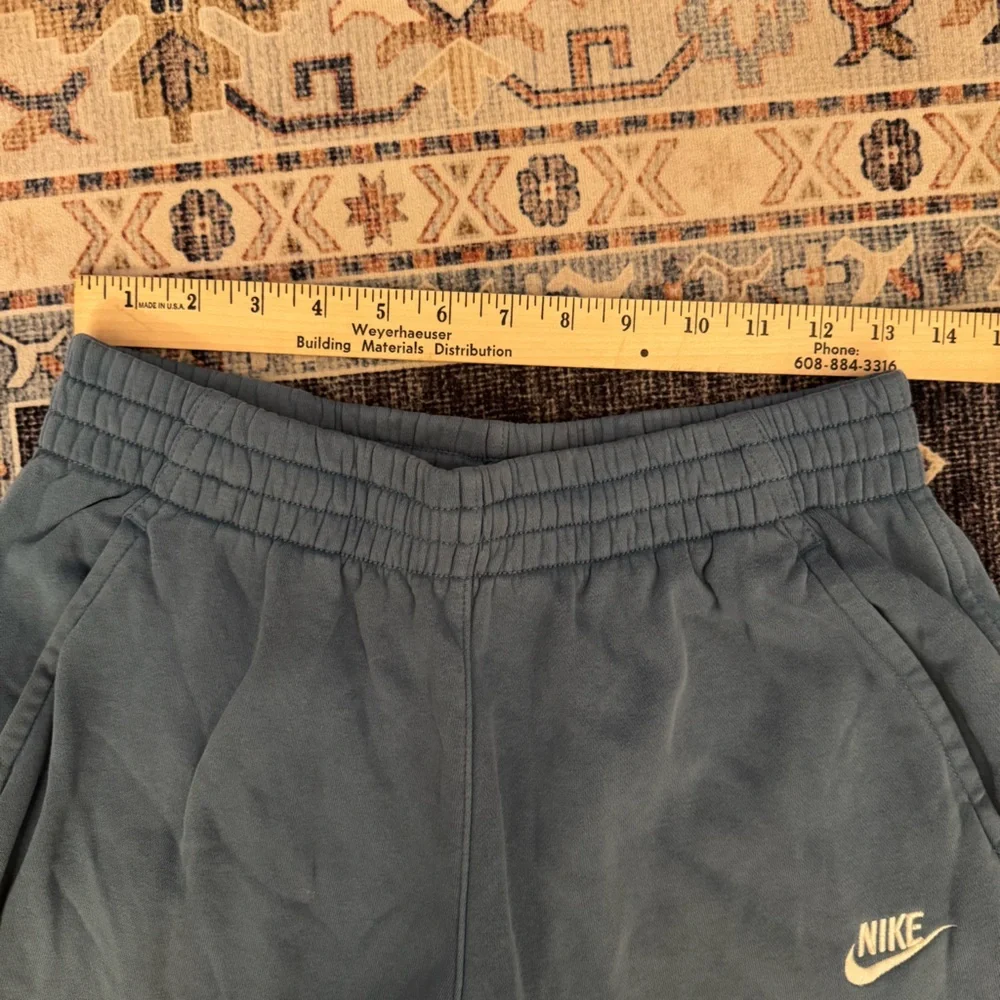 Nike Girl’s Fleece Sweatpants Lounge Joggers Blue Cotton Blend Size XL - Picture 10 of 12